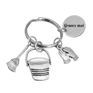 Porte-clés Agent d'Entretien gravé