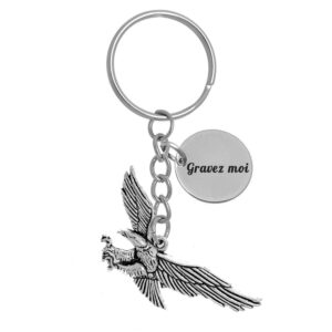 Porte-clés Aigle Royal gravé