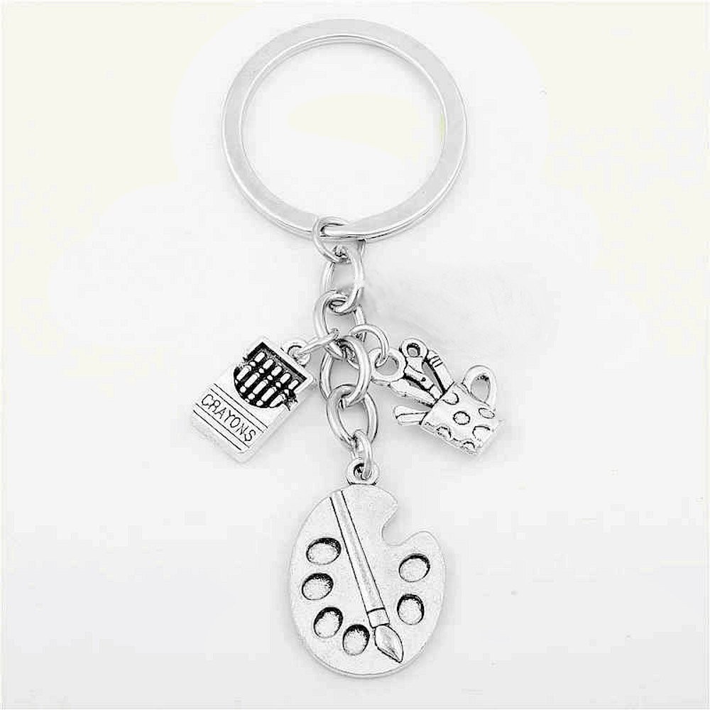 Porte-clés Artiste Dessinateur Personnalisé Gravé – Cadeau Illustration, Arts Plastiques ou Passion Créative 4 Porte-clés Artiste Dessinateur gravé