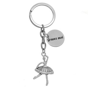 Porte-clés Ballet gravé — danseuse étoile