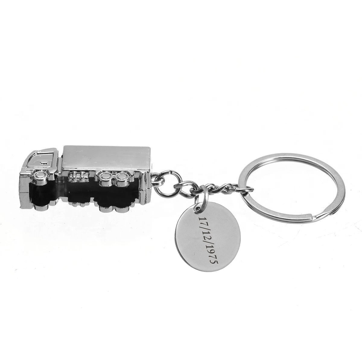 Porte-clés Camion Poids Lourd Personnalisé Gravé – Cadeau Chauffeur Routier, Transporteur 2 Porte-clés Camion Poids Lourd gravé