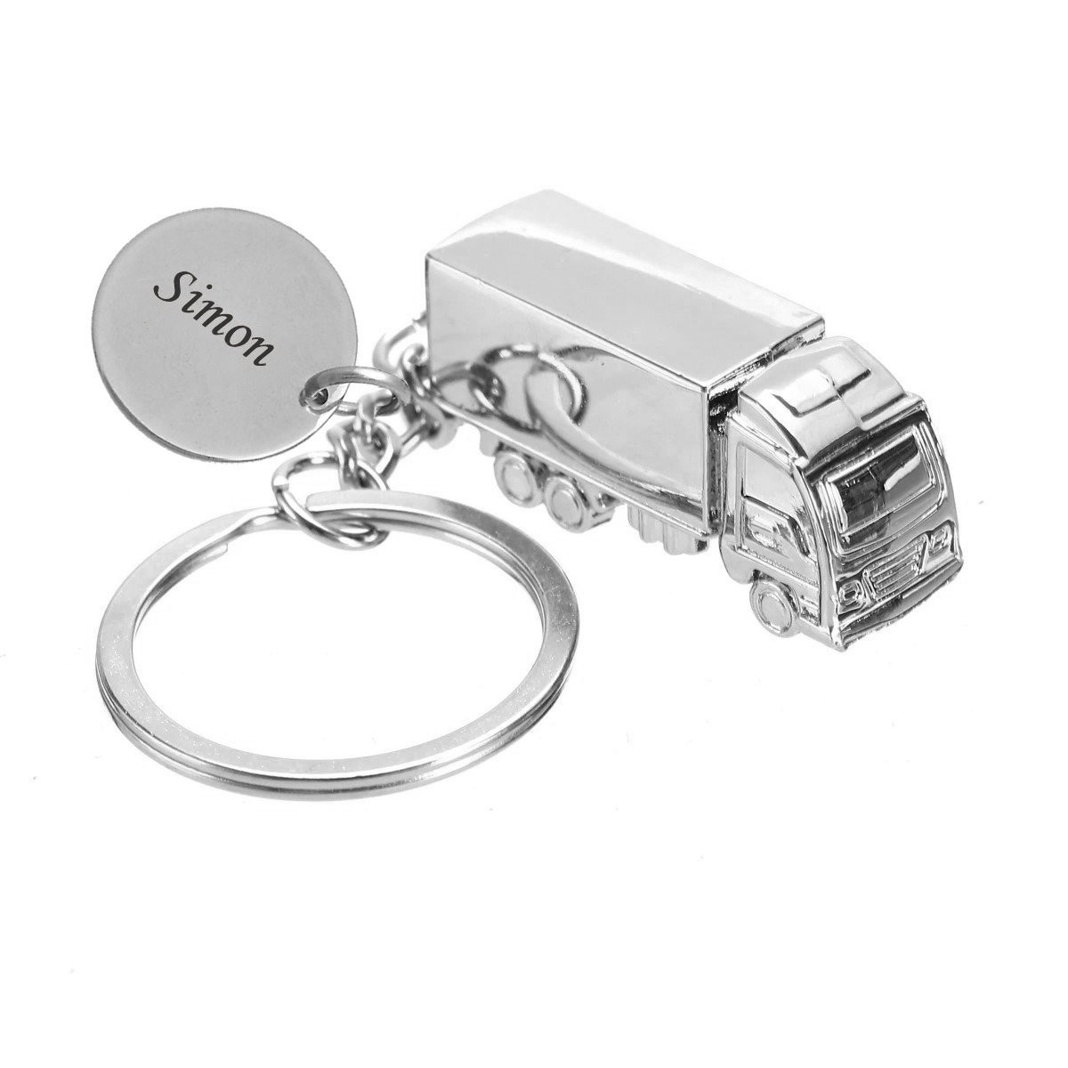 Porte-clés Camion Poids Lourd Personnalisé Gravé – Cadeau Chauffeur Routier, Transporteur 3 Porte-clés Camion Poids Lourd gravé