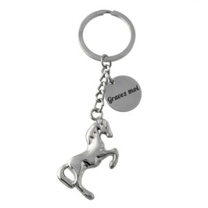 Porte-clés Cheval gravé