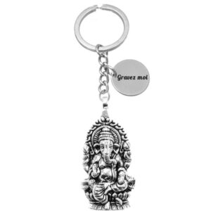 Porte-clés Ganesh gravé