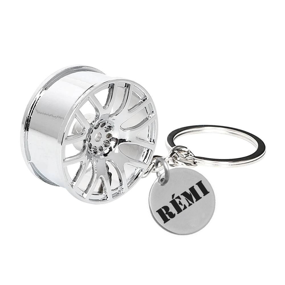Porte-clés Jante Tuning Personnalisé Gravé – Cadeau Passionné d'Auto, Mécanicien ou Fan de Tuning 2 Porte-clés Jante Tuning gravé