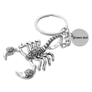 Porte-clés Scorpion gravé
