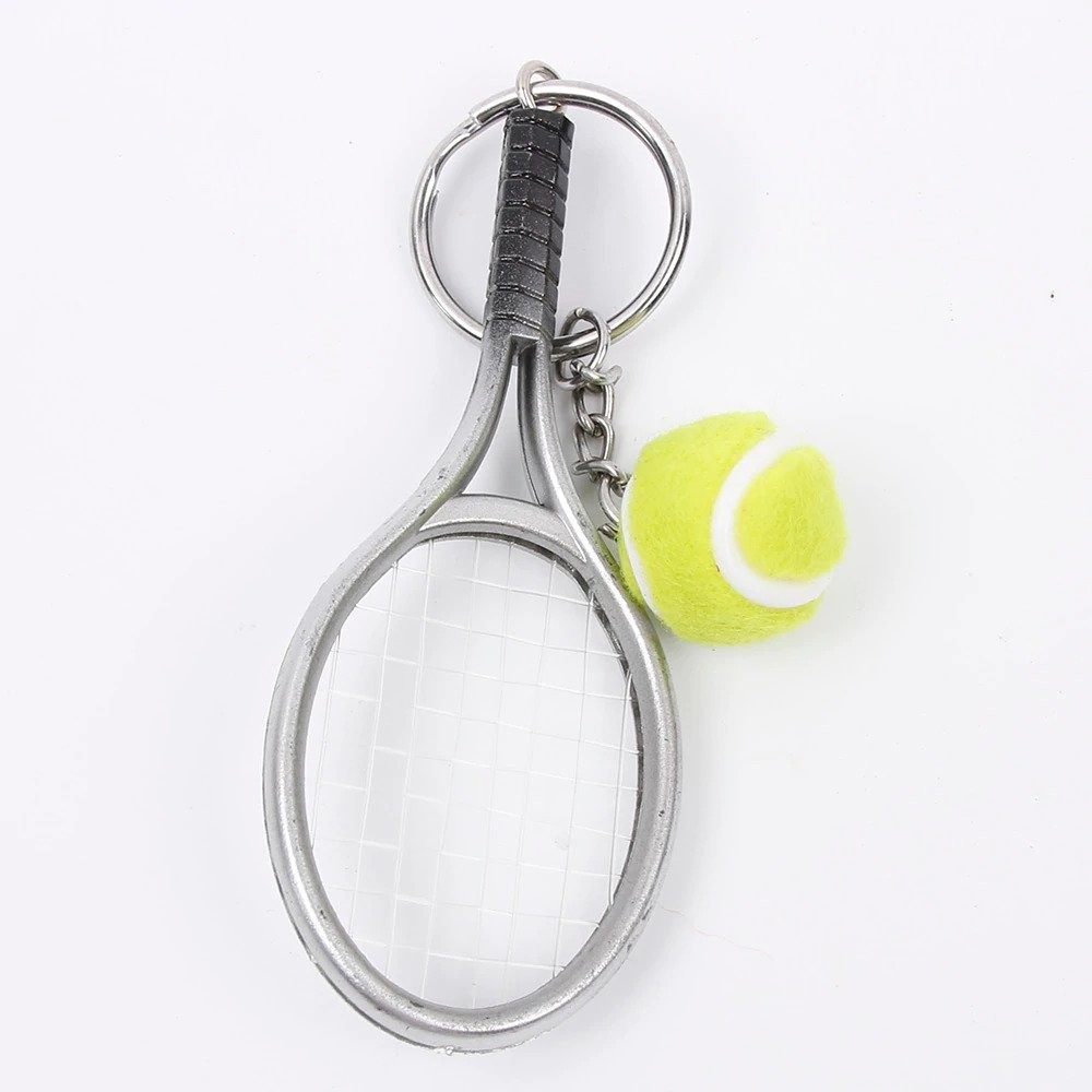 Porte-clés Tennis Personnalisé Gravé – Cadeau Tennisman, Club ou Passion Court 4 Porte-clés Tennis gravé — raquette fil de nylon