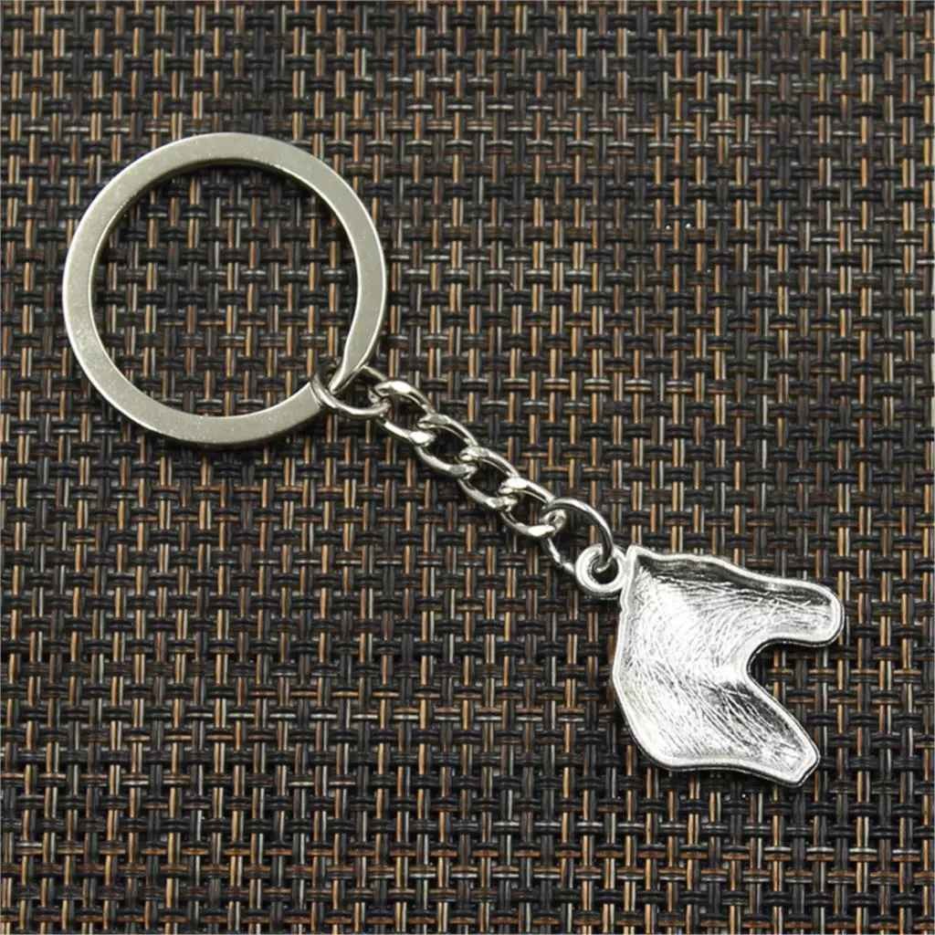 Porte-clés Tête de Cheval gravé — Cadeau Équitation Personnalisé Métal Argenté 4 Porte-clés Tête de Cheval gravé