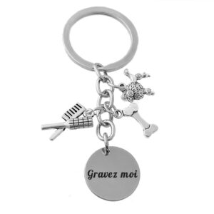 Porte-clés Toiletteur Animalier Personnalisé Gravé – Cadeau Toilettage, Vétérinaire ou Passion Animaux