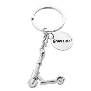 Porte-clés Trottinette gravé