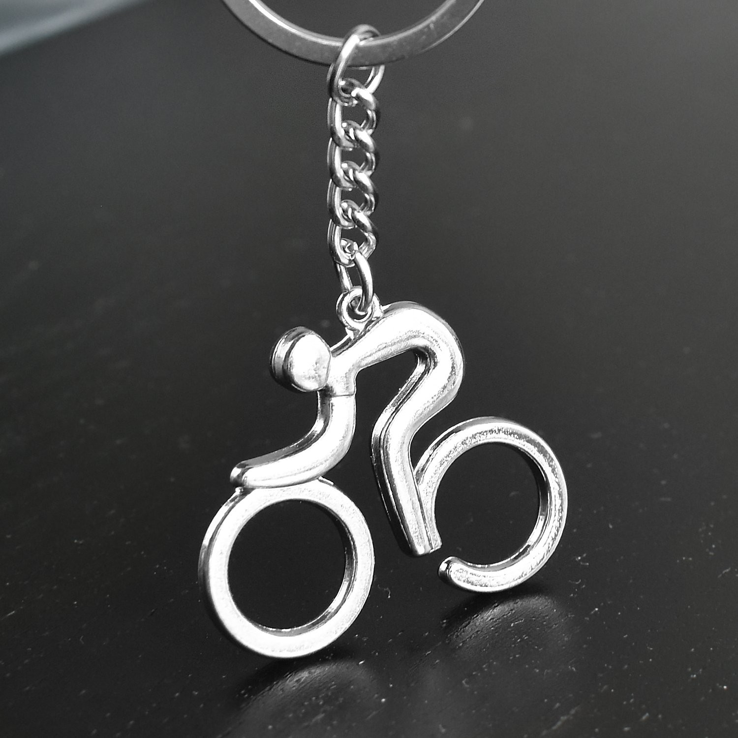 Porte-clés Cycliste Personnalisé Gravé – Cadeau Vélo, Cyclisme ou Sortie du Dimanche 5 Porte-clés Vélo & Cycliste gravé