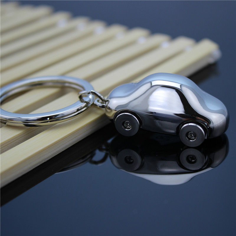 Porte-clés Voiture Sport gravé — Cadeau Automobile Personnalisé Métal Chromé 3D 6 Porte-clés Voiture gravé