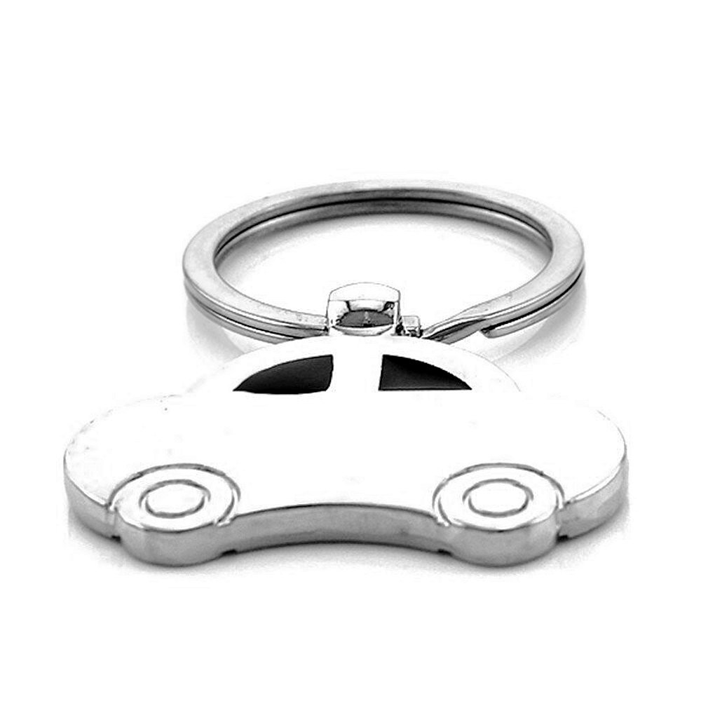 Porte-clés Voiture gravé — Cadeau Permis Conducteur Personnalisé Métal Argenté 3 Porte-clés Voiture gravé — médaille