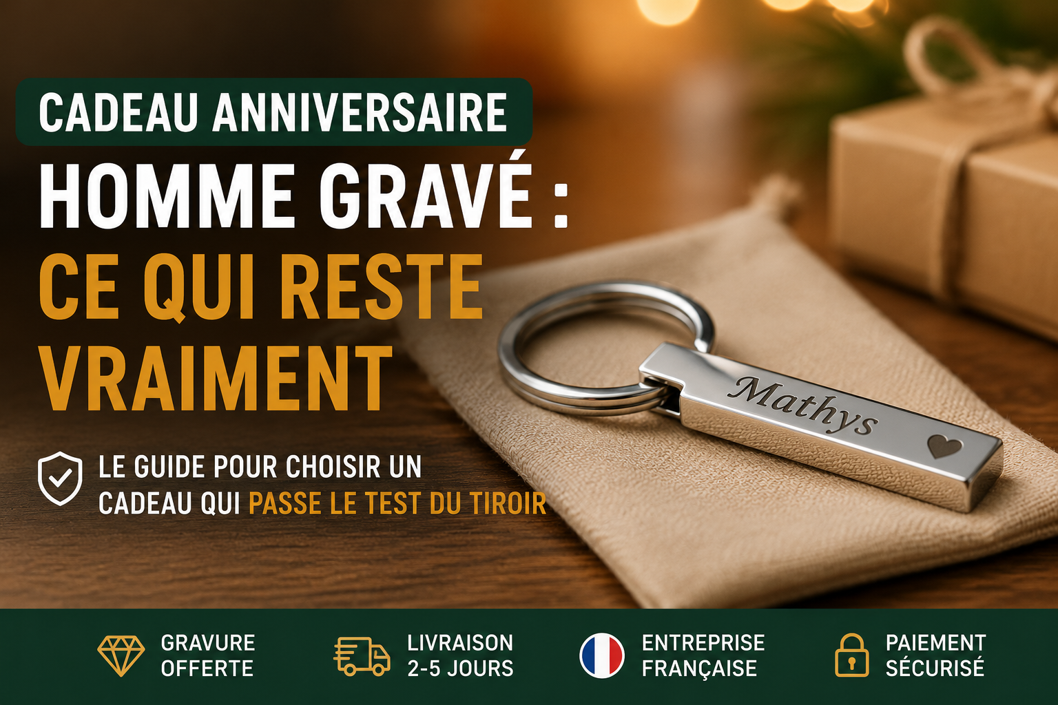 Cadeau anniversaire homme gravé : ce qui reste vraiment